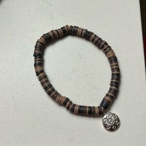 Brown beaded bracelet